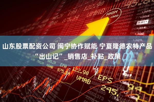 山东股票配资公司 闽宁协作赋能 宁夏隆德农特产品“出山记”_销售店_补贴_政策