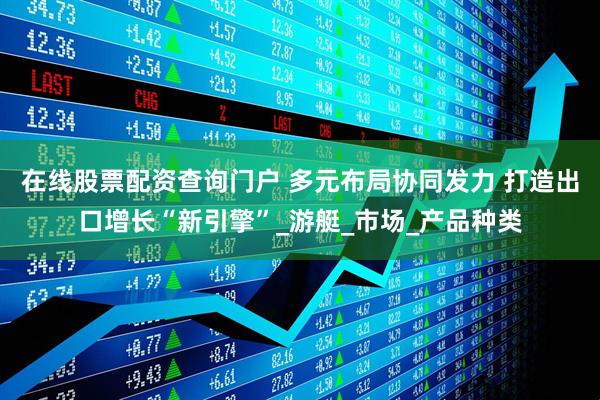 在线股票配资查询门户 多元布局协同发力 打造出口增长“新引擎”_游艇_市场_产品种类